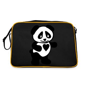 Panda - Sac Retro - noir/or - Dos