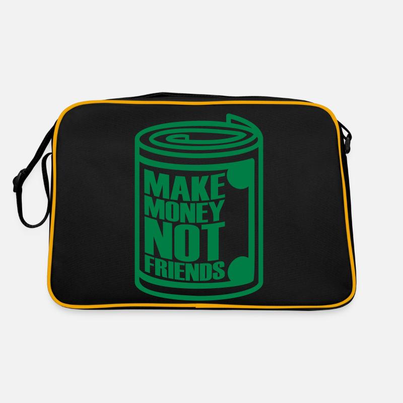 Money Dollar Spruch Retro Tasche