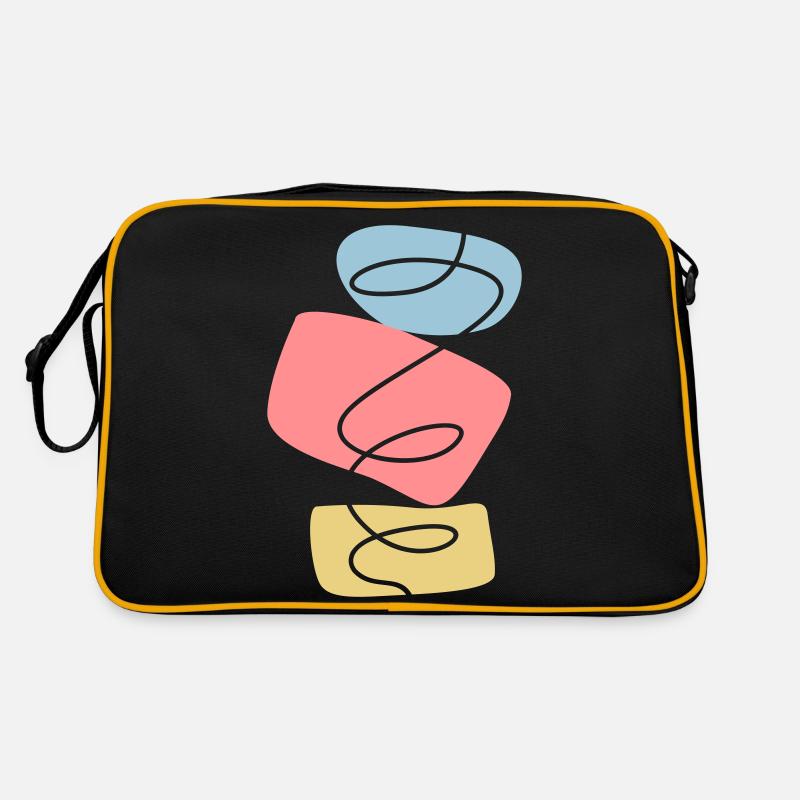 Abstract Design Stacking Stones Retro Bag
