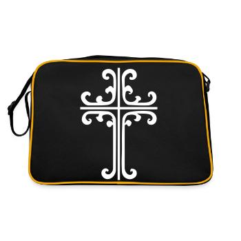 Cross Ornament - Retro Bag - black/gold - Back