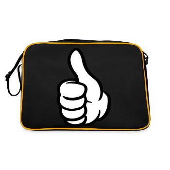 pouce main comme - Sac Retro - noir/or - Dos