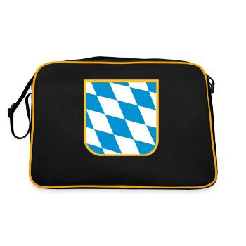 Bavaria - flag - Sac Retro - noir/or - Dos
