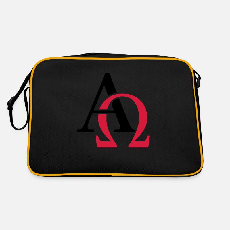 Alpha & Omega - Retro Tasche - Schwarz/Gold