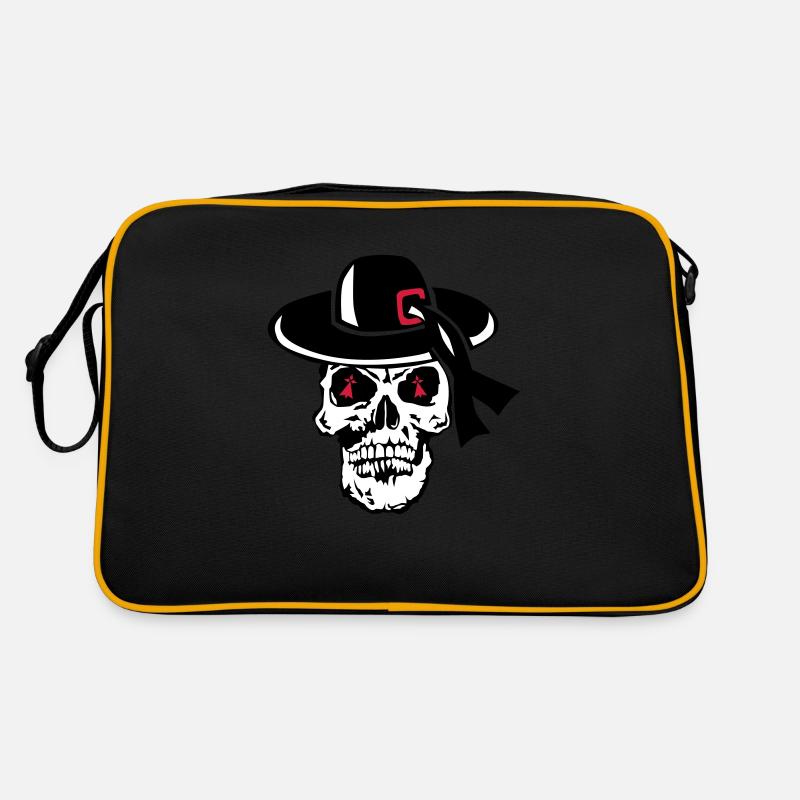 Schädel bretonischer Hut allgemeiner Schädel Retro Tasche