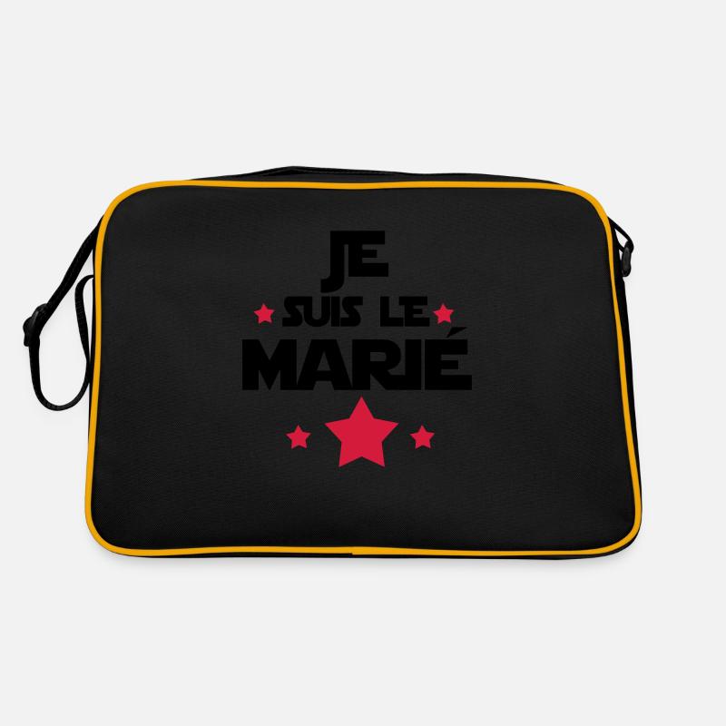 JE SUIS LE marié,citations,message Sac Retro