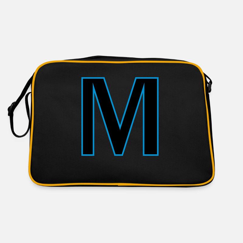 letter M vector Retro Bag