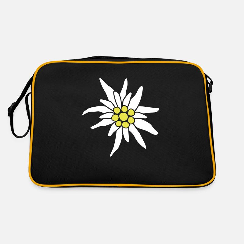 Edelweiß Blüte Retro Tasche
