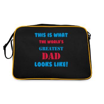 Greatest Dad - Retro Bag - black/gold - Back