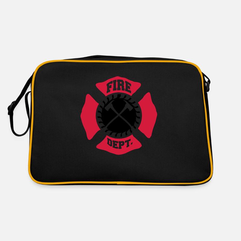 Fire Brigade logo symbol design Retro Bag