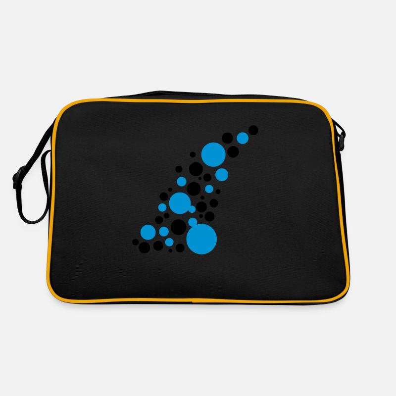 Kreise Punkte Muster Design Retro Tasche