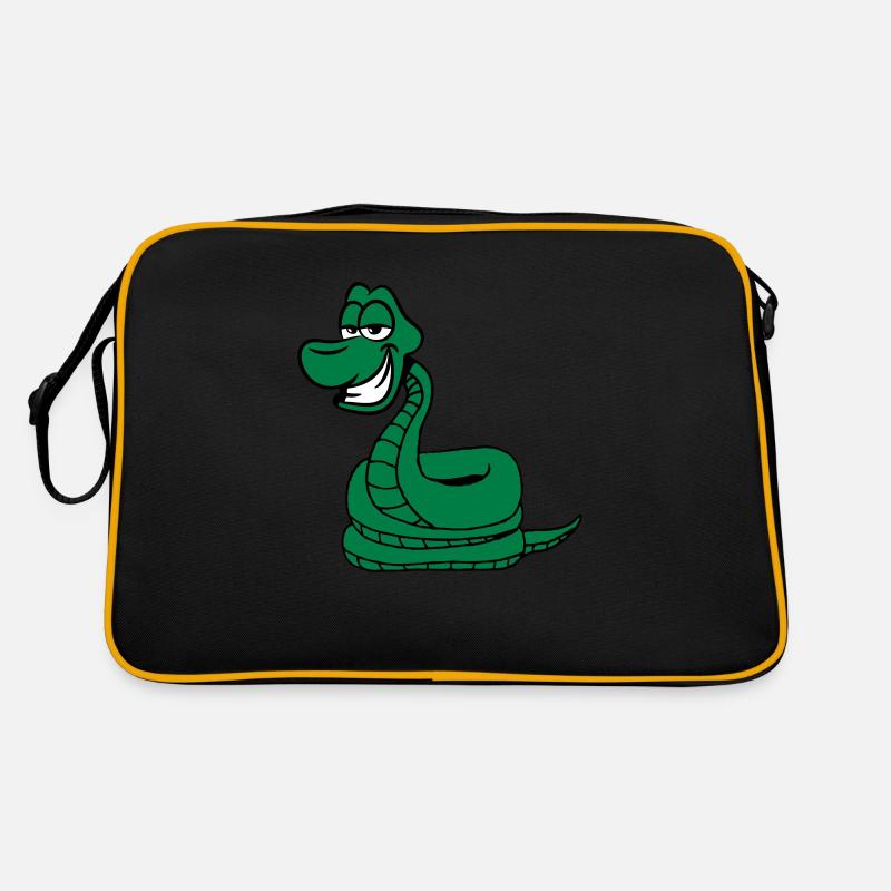 Serpent dessinée drôle Sac Retro
