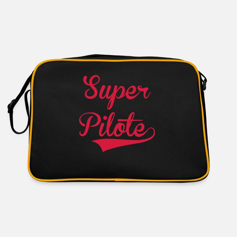 Rennfahrer / Pilot / Auto / Luftfahrt / Luft Retro Tasche