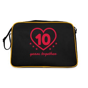 10 - Birthday Wedding - Marriage - Love - Wife - Sac Retro - noir/or - Dos