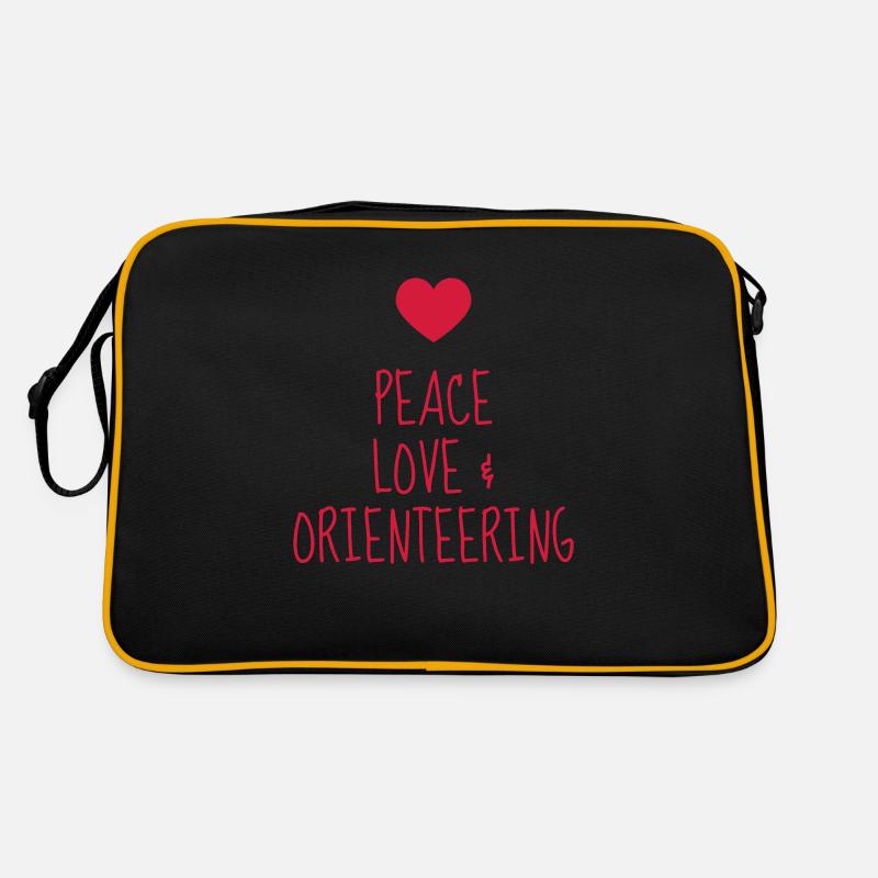 Orienteering / Orienteer / Course d'Orientation - Sac Retro - noir/or