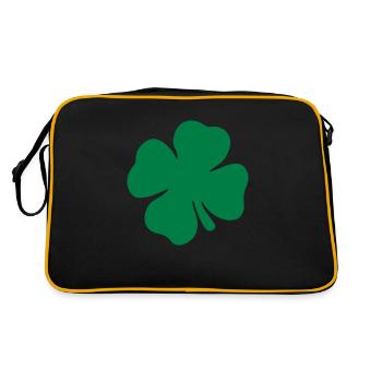 Clover completely green - Retro Bag - black/gold - Back