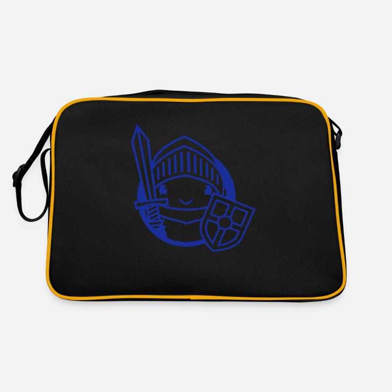 Duck Knight Armor Sword Shield Helmet Fighter Retro Bag