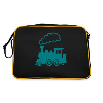 Locomotive Locomotive à vapeur - Sac Retro - noir/or - Dos