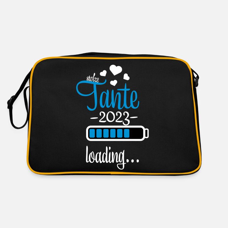 tante 2023 - Retro Tasche - Schwarz/Gold