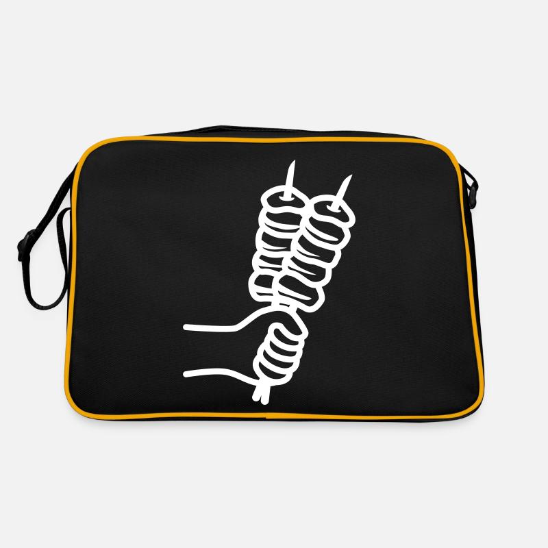 Spieß grill Icon Retro Tasche