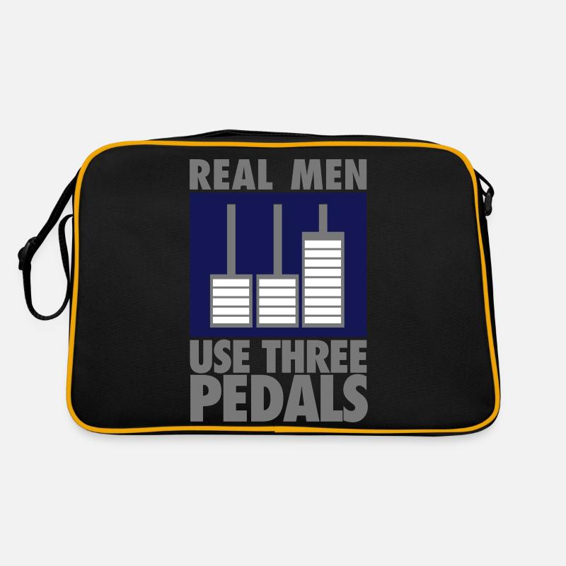 Real men use three pedals Retro Tasche