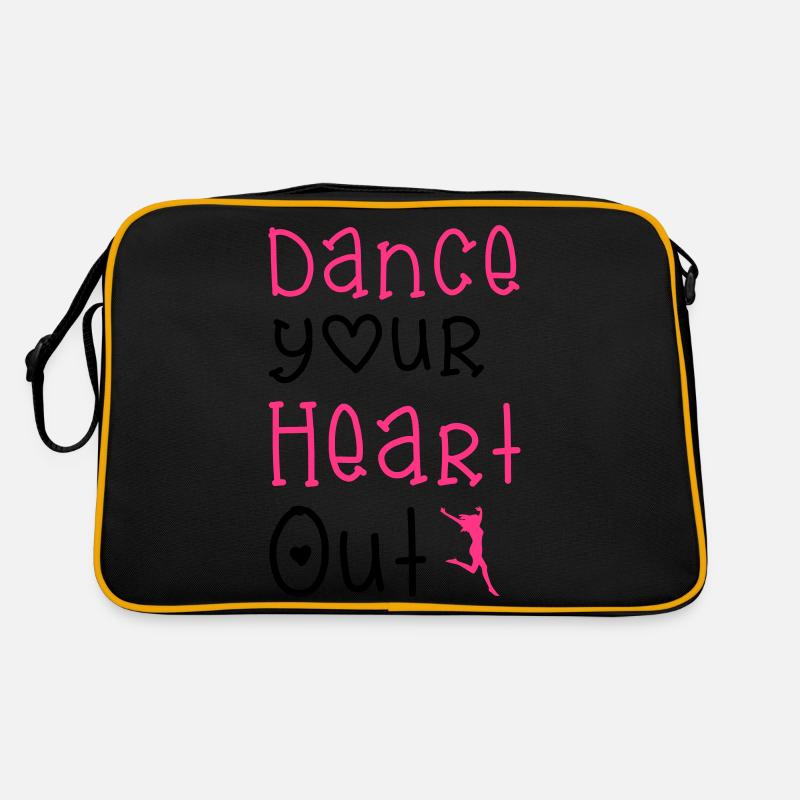 Dance - Retro Tasche - Schwarz/Gold