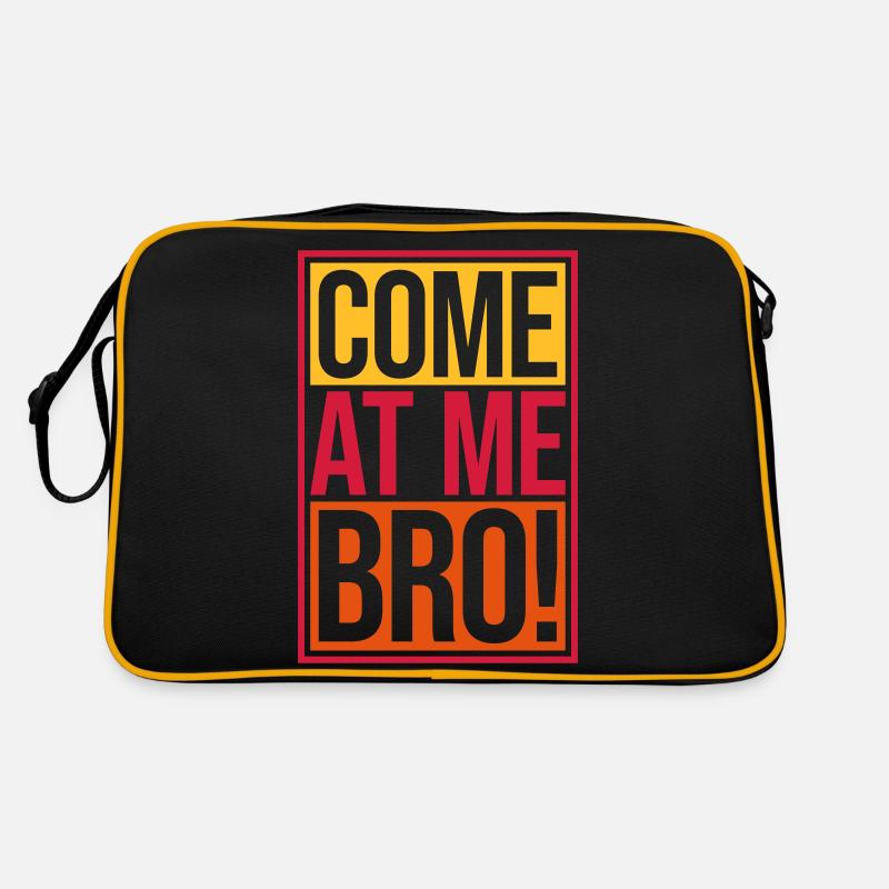 come at me bro Retro Tasche