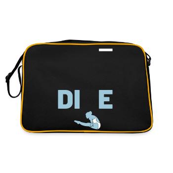 DIVE - Retro Tasche - Schwarz/Gold - Hinten