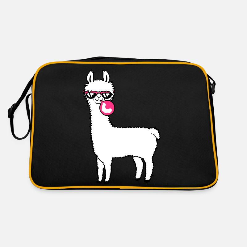 Lama chewing-gum bulle bulle alpaga soufflant Sac Retro