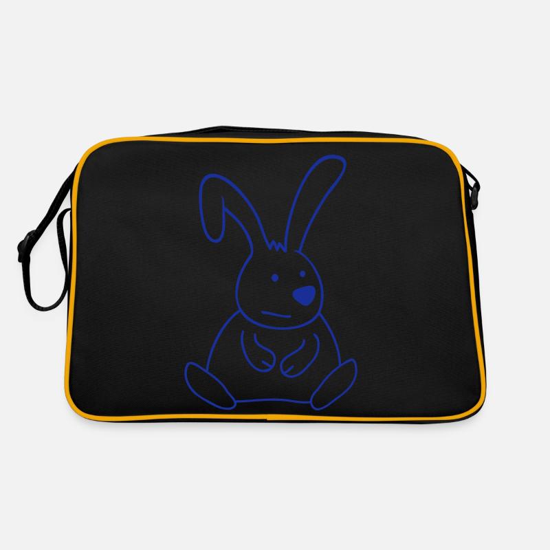 Bunny sits bored Boring chubby fat Retro Bag