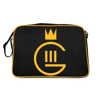 Gustaf III monogram - Retro Bag - black/gold - Back