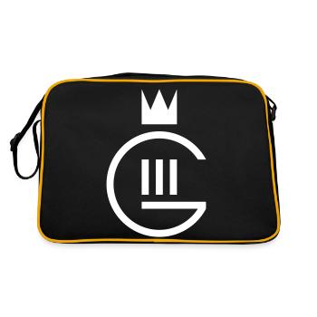Gustaf III monogram - Retro Bag - black/gold - Back