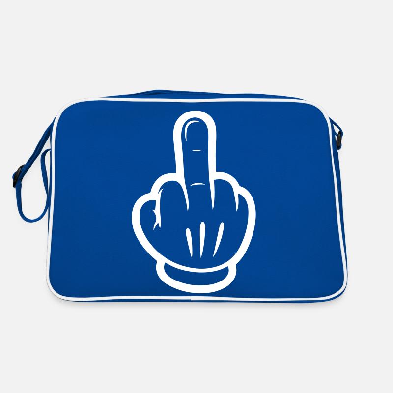 Mittelfinger Comic Hand Retro Tasche