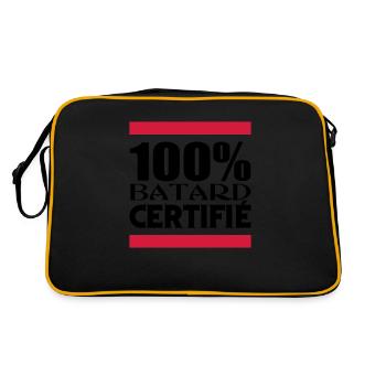 100% BATARD CERTIFIE - Sac Retro - noir/or - Dos