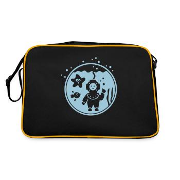 Deep sea - Retro Bag - black/gold - Back