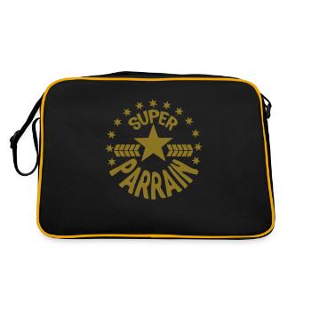 super parrain etoile stars 1806 - Sac Retro - noir/or - Dos