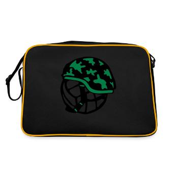 volley waterpolo casque militaire ballon - Sac Retro - noir/or - Dos