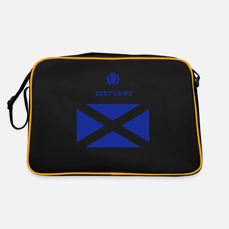 Scotland - Retro Tasche - Schwarz/Gold