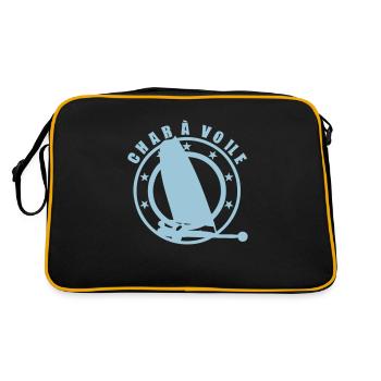 char voile logo club - Sac Retro - noir/or - Dos