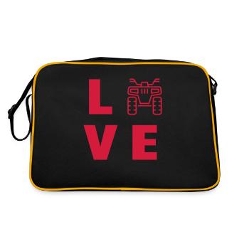 Quad Conduire Sport Voiture ATV - Sac Retro - noir/or - Dos