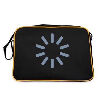 Circle buffering no connection - Retro Bag - black/gold - Back