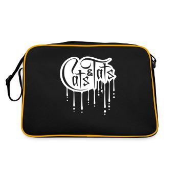Citation de chats et de tats - Sac Retro - noir/or - Dos