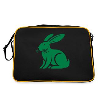 Rabbit Rabbit Animal - Retro Bag - black/gold - Back