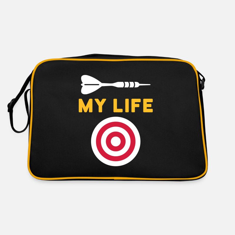 Ma vie (fléchette, cible) Sac Retro