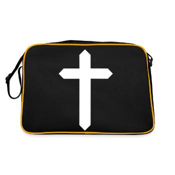 Croix chrétienne - Sac Retro - noir/or - Dos