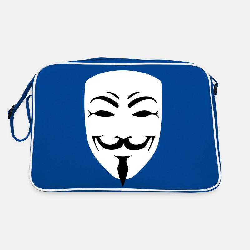 anonymous happy mask internet hack Retro Bag