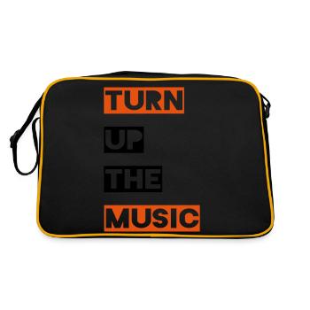 Turn up the music - Retro Bag - black/gold - Back