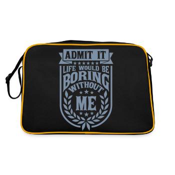 vie ennuyeuse sans moi - Sac Retro - noir/or - Dos