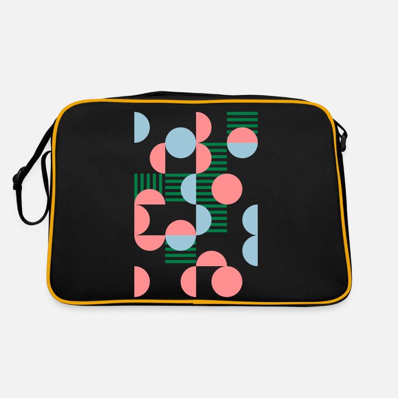 Verse - Retro Tasche - Schwarz/Gold