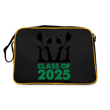 class of 2025 - Retro Tasche - Schwarz/Gold - Hinten