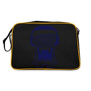 DJ Monster Alien Alien Party Music Fun - Retro Bag - black/gold - Back